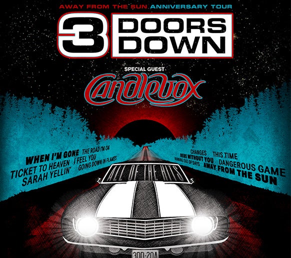 3 doors down away from the sun tour setlist